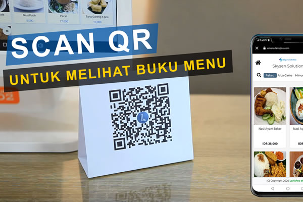 QR Code untuk melihat buku menu