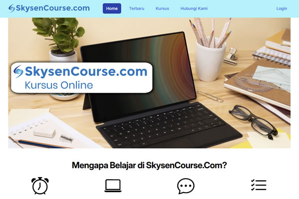 SkysenCourse.Com - Platform pembelajaran online dengan materi berupa video tutorial