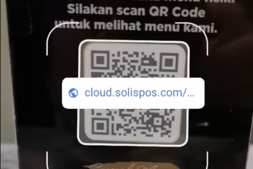 QR Code untuk melakukan pemesanan secara mandiri
